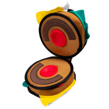 75523 Көтергішке арналған ойыншық Гамбургер, 18 см-дің тірі, пищалкасымен, TRICK'O'TREATS сериясы.