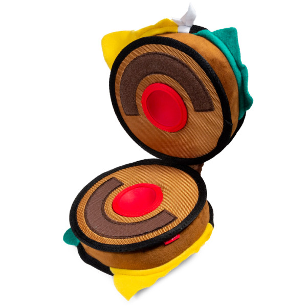 75523 Көтергішке арналған ойыншық Гамбургер, 18 см, пищалкамен, TRICK'O'TREATS сериясы