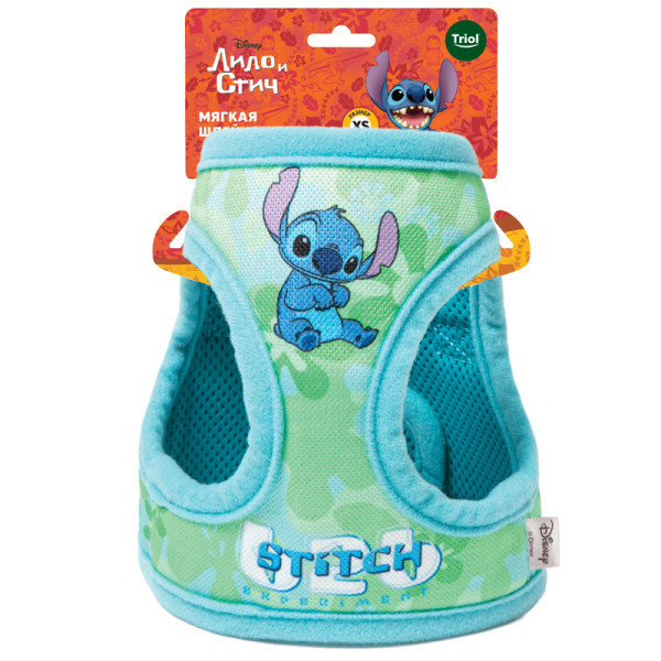 Мягкая шлейка-жилетка Disney Stitch M, обхват груди 450мм, Triol-Disney