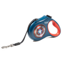 Поводок-рулетка для собак Marvel Капитан Америка M, 5м до 20кг, лента-Disney