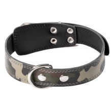 Ошейник кожаный Хаки, 35мм*600мм