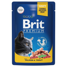 Brit premium с лососем и форелью