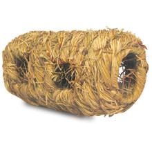Домик-туннель для мелких животных из луговых трав со входами, d95*180мм, серия NATURAL