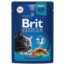 Brit premium с цыпленком и перепелкой