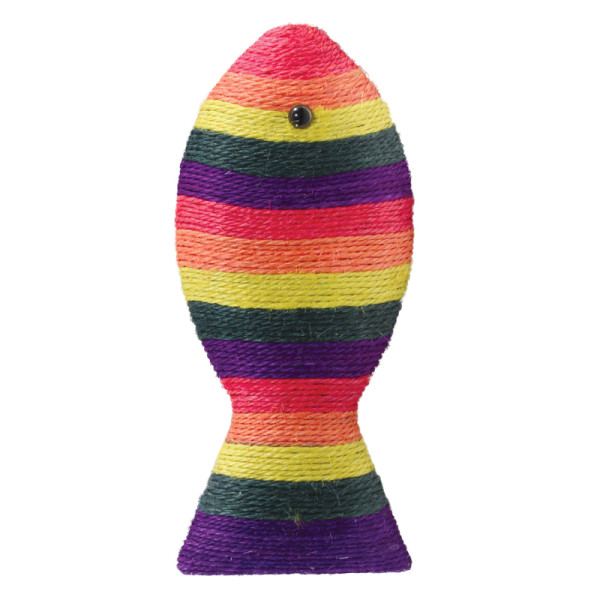 Когтеточка из сизаля "Рыбка цветная" - идеальное решение для вашего кота!