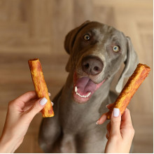 Көтергіштер үшін азық-түлік "Ұқыметті сүтке мяс тікелей", 80 г (2 шт.), серия COLLAGEN, Triol