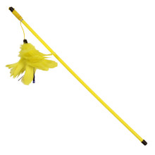 Игрушка-дразнилка для кошек "Жёлтые перья", 100/500мм