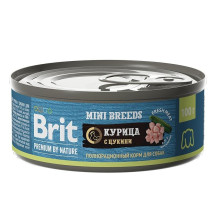 Brit premium by nature консервы с курицей и цукини