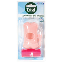 Контейнер + 1 рулон гигиенических пакетов "Косточка", 15 пакетов в рулоне, серия HYGIENE, Triol