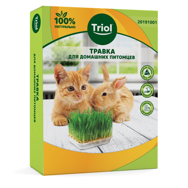 Травка для животных, 70г, Triol: натуральное питание вашего питомца
