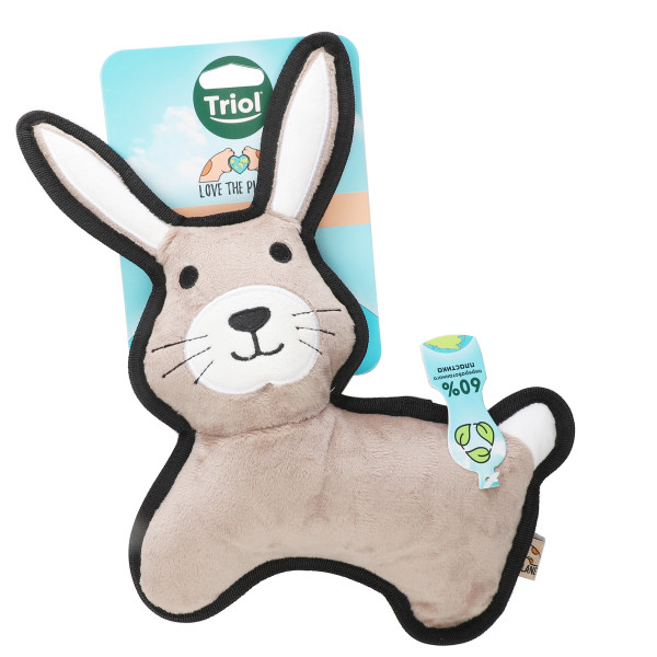 Мягкая игрушка для собак "Заяц-русак" из серии LOVE THE PLANET, Triol, 220мм