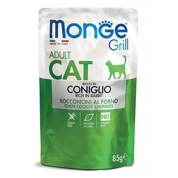 Monge coniglio adult с кусочками кролика и добавлением овощей
