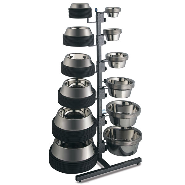 Выставочная стойка с металлическими мисками: 72шт., 310*760*1155мм