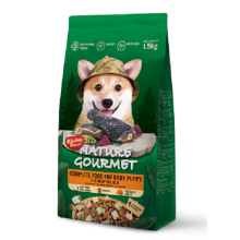 Nature Gourmet Полнорационный корм для щенков от 1-3 месяцев с мясом курицы породы Silky Fowl 1.5 kg  (Kitchen Flavor)