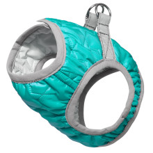 Шлейка-жилетка мягкая утепленная бирюзовая XS, обхват груди 250-290мм, Triol