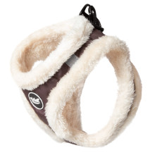 Шлейка-жилетка мягкая  коричневая M, обхват груди 440-480мм, серия BE TRENDY, Triol