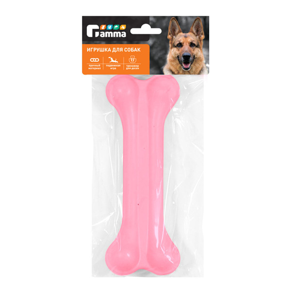 Игрушка для собак - литая кость из резины №4 (160мм) (уп.1шт)