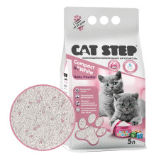 CAT STEP Compact White Baby Powder, 5 л