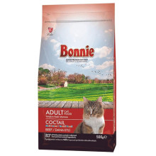 BONNIE ADULT CAT FOOD BEEF MULTI COLOR для кошек с говядиной 0.5 кг