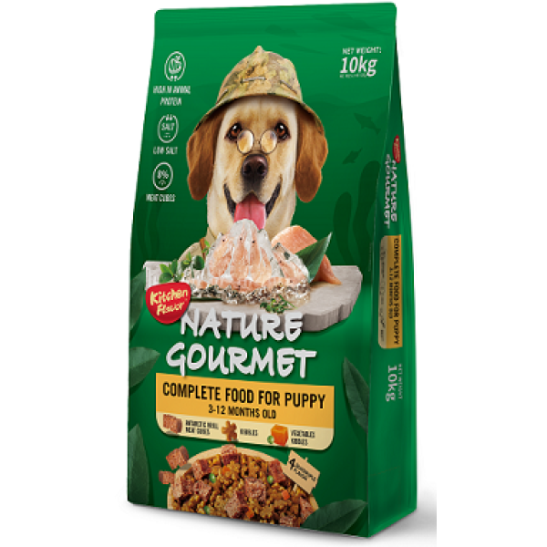 Природный гурман: корм для щенков с антарктическим крилем 10 кг (вкус кухни)