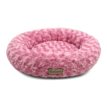 Лежанка круглая "Орхидея" S, розовая, 450*450*150мм