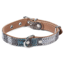 Ошейник кожаный Тартан, 16*360мм