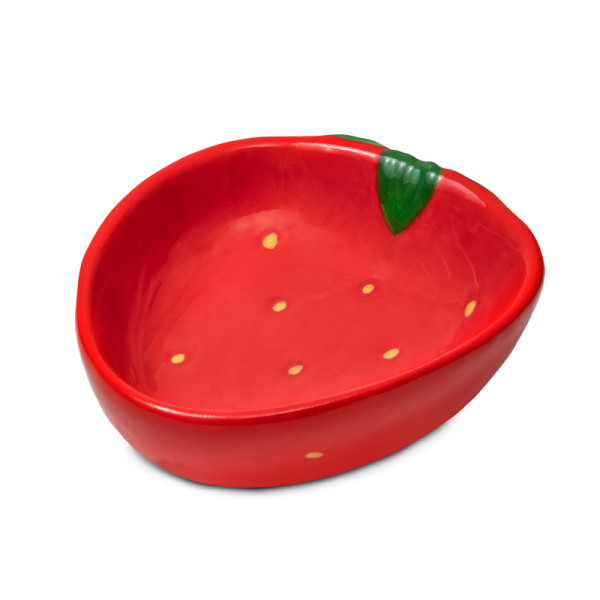 Керамическая миска для животных "Клубника" от Triol
