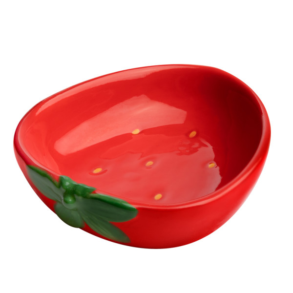 Керамическая миска для животных "Клубника" от Triol