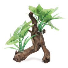 Грот "Коряга с растениями вертикальная", M, 105*85*145мм