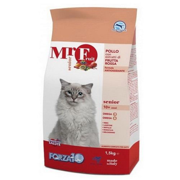 Forza10 Mr. Fruit Rosso Senior корм с фруктами для пожилых кошек