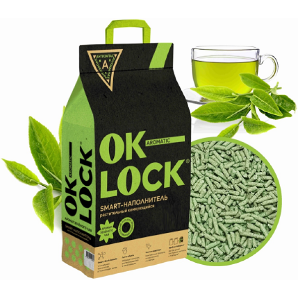 Октябрьский Обзор Наполнителя Ok-Lock с Ароматом Зеленого Чая, 11л