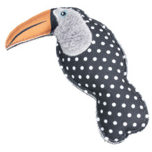 Ит-шаралар үшін ойыншық тікен птица-туқан, 180мм, BLACK&amp;WHITE сериясы, Триол