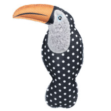 Ит-шаралар үшін ойыншық тікен птица-туқан, 180мм, BLACK&amp;WHITE сериясы, Триол