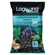 Грунт 10105A галька речная коричневый меланж, 2кг, 5-10, Laguna