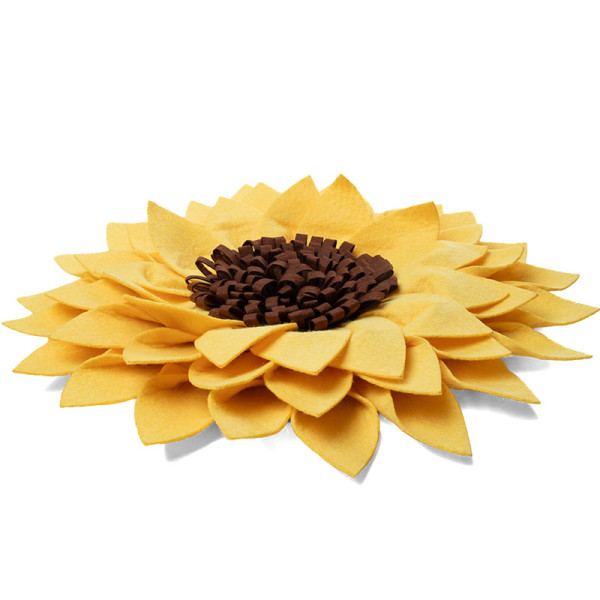 Нюхательный интерактивный коврик для собак "Подсолнух", 400*400мм