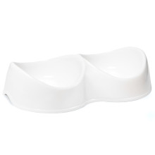 Пластиктен жасалған қос миска "Инь Ян", ақ, 2*0,2л