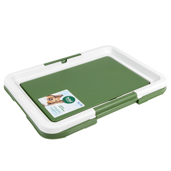 Стильный туалет для собак Интерьер S в оливково-белом цвете