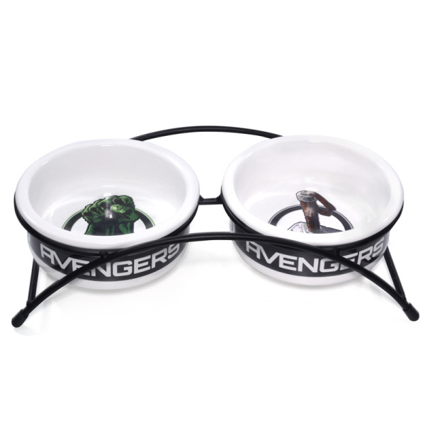 Marvel Мстители арқылы қойылған керамик қос миска, астамға 2*0,25л
