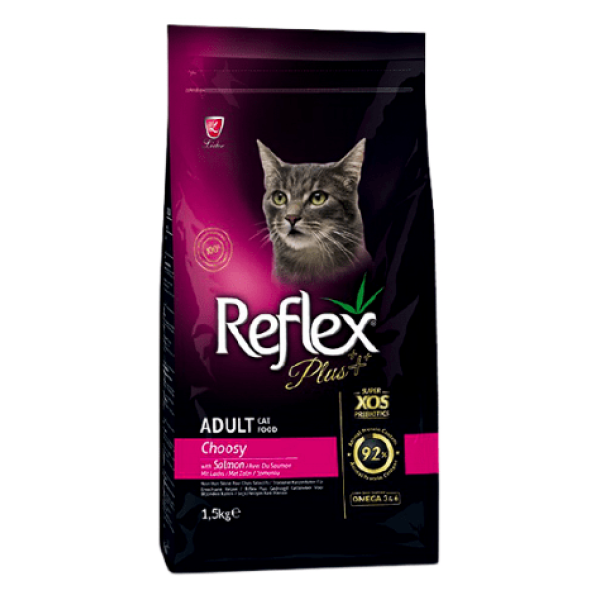 Reflex plus with salmon for picky cats - Полноценный и сбалансированный сухой корм c лососем для привередливых кошек