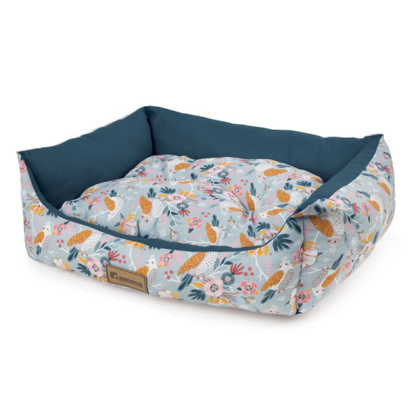 Лежанка прямоугольная "Птички" S, 420*400*150мм, Gamma