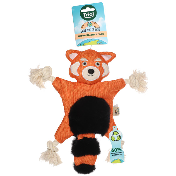 Мягкая игрушка для собак "Красная панда" из серии LOVE THE PLANET, Triol - 280мм