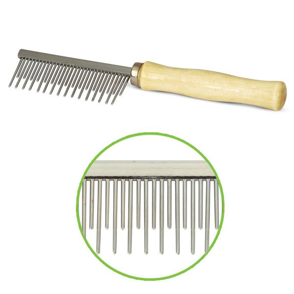 Классическая комбинированная расческа Triol 35*175мм с подложкой