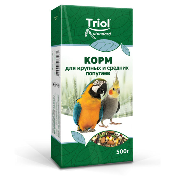 Корм для крупных и средних попугаев: Тriol Standard, 500г