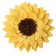 Нюхательный интерактивный коврик для собак "Подсолнух", 400*400мм