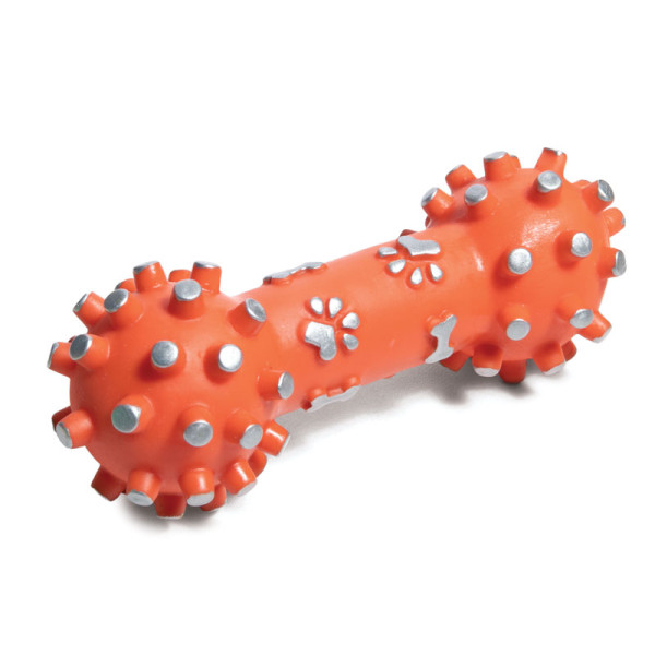 Игрушка для собак "Гантель с шипами", 105мм, Triol - отличный выбор для вашего питомца