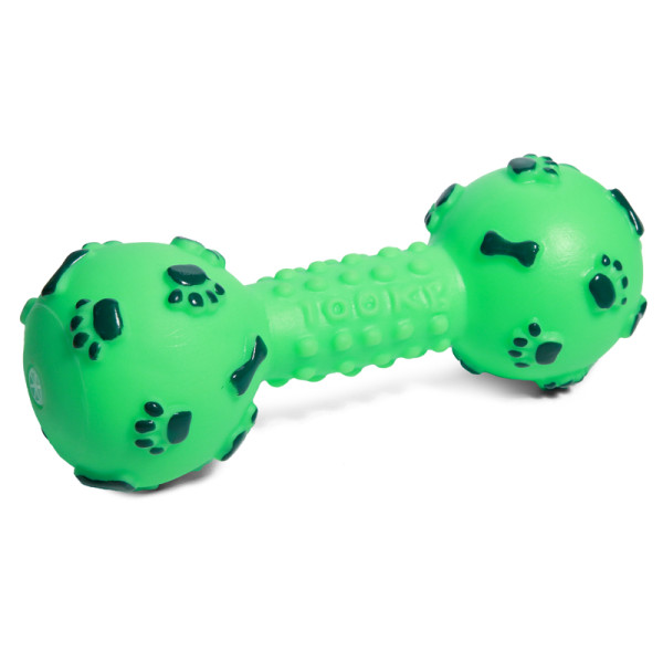 Игрушка для собак Triol: гантель с лапками и косточками, 140мм