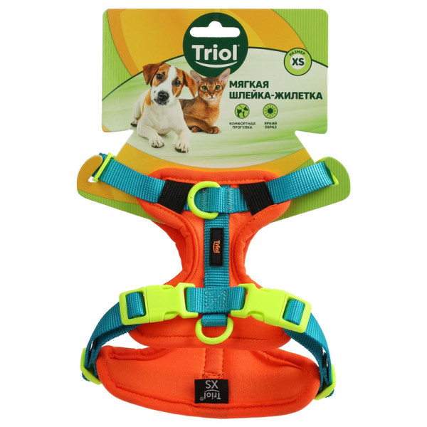 Шлейка-жилетка "Рио" XS оранжевая: идеальное решение для вашего питомца!