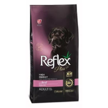 REFLEX PLUS ADULT DOG FOOD BEEF HIGH ENERGY для активных, беременных и кормящих собак всех пород с говядиной 12 KG