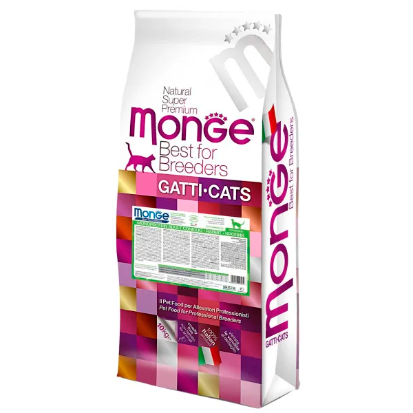 Monge Cat PFB Monoprotein сухой корм для взрослых кошек с кроликом 10 кг