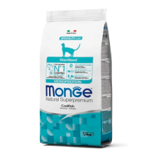 MONGE CAT Sensitive Sterilised, треске, 1.5 кг